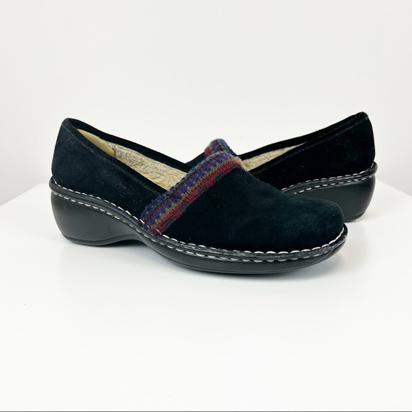 Naturalizer Shoes - Naturalizer Womens Suri Clogs Shoes Black Suede Slip
On Wedge Size 10 M